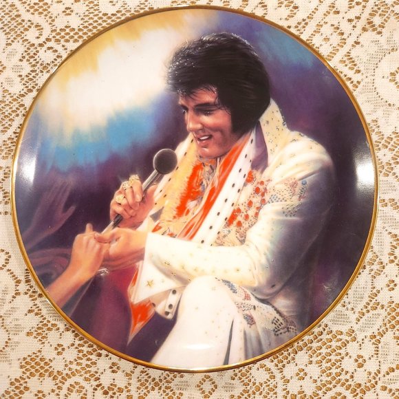 "Loving You" Elvis Las Vegas Come Back Special Commemorative Plate - Picture 1 of 2